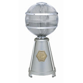 Fargo Desktop Fan in Satin Nickel