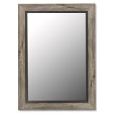 Mirror with Black Liner in Antique Weathered Grey