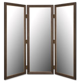 Room Divider Mirror in Rippled Antique Copper