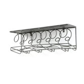 6 Bottle Wall Mounted Wine Rack