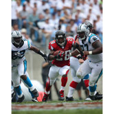Warrick Dunn Run Vs. Panthers Autographed 8" x 10" Photograph