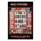 2011 MLB All Star Ticket Poster