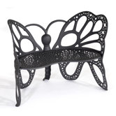 Butterfly Aluminum Garden Bench