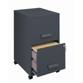 2 Drawer Mobile File in Graphite