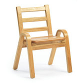11" Wood Classroom Stacking Chair
