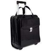 Patent Leather Vertical Laptop Wheeler