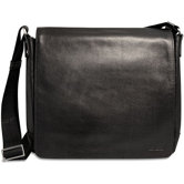 Soho Slim Messenger Bag in Black