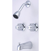 Volume Control Tub and Shower Faucet with 6" Centers