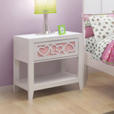 Hearts 1 Drawer Nightstand