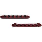 Standard 6 Pool Cue Wall Rack with Clips