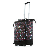 Patterned Rolling Shopping Tote