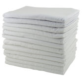 12 Pack Cot Blankets in White
