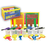 Adjustable Easel With 27 Piece Paint Set