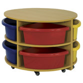 Two Piece Round Low Storage Center