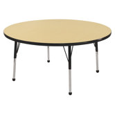 48" Round Adjustable Activity Table in Maple