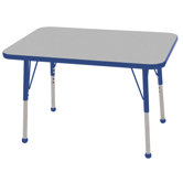 24x36 Rectangular Adjustable  Activity Table in Gray