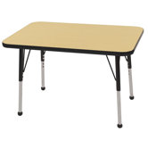 24x36 Rectangular Adjustable  Activity Table in Maple