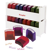 8 Piece Self-Ink Teacher Stamps with Stand\