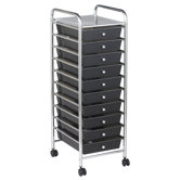 10-Drawer Mobile Organizer