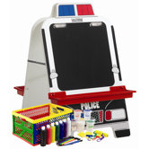Police Car Easel with Paint Crate