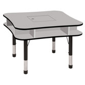 36" Media Center Table in Gray