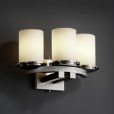 Fusion Dakota 3 Light Curved-Bar Wall Sconce