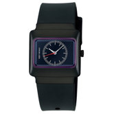 Vakio Watch with Black Case and Plum Dial