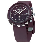 Trapezoid Al Watch in Maroon