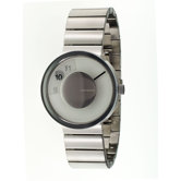 Vue Yves Behar Watch with Silver Metal Band