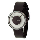 Vue Yves Behar Watch with Brown Leather Band