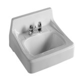 Harwich 18" x 15" Wall Mounted Bathroom Sink in White