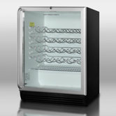 Wine Cellar with Towel Bar Handle in Black