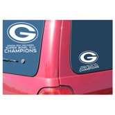 Green Bay Packers Super Bowl XLV Window Graphic Large
