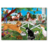 Playful Pets Cardboard Jigsaw Puzzle