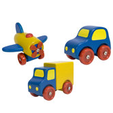 First Vehicle Wooden Toy Vehicle Set