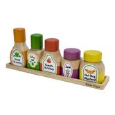 Wooden Magnetic Kitchen Bottle Collection
