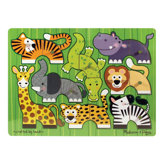 Zoo Mix N' Match Wooden Peg Puzzle