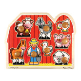 Large Farm Jumbo Wooden Knob Puzzle