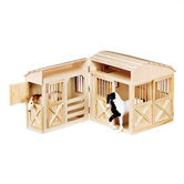 Folding Horse Stable Play Set
