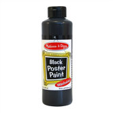 Black Poster Paint Bottle