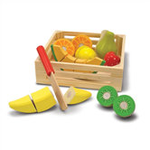 Play Food Cutting Fruit Crate