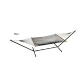 Phat Tommy Hand Woven Olefin Rope Hammock with Stand