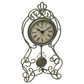 Green & Gold Pendulum Clock