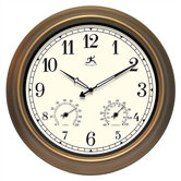 The Craftsman Outdoor Wall Clock with Weather Station