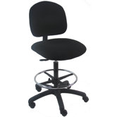 Mid-Back Tall Industrial Office Chair with Adjustable Footring