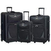 Skyview II 3 Piece Expandable Rolling Luggage Set