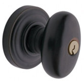Egg Knob Full Dummy Trim Set in Oil Rubbed Bronze