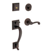 Madison Sectional Trim Double Cylinder Handle Set in Oil Rubbed Bronze