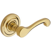 Privacy Lever in Polished Brass