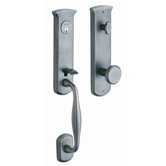 Tahoe Single Cylinder Handle Set in Distressed Antique Nickel